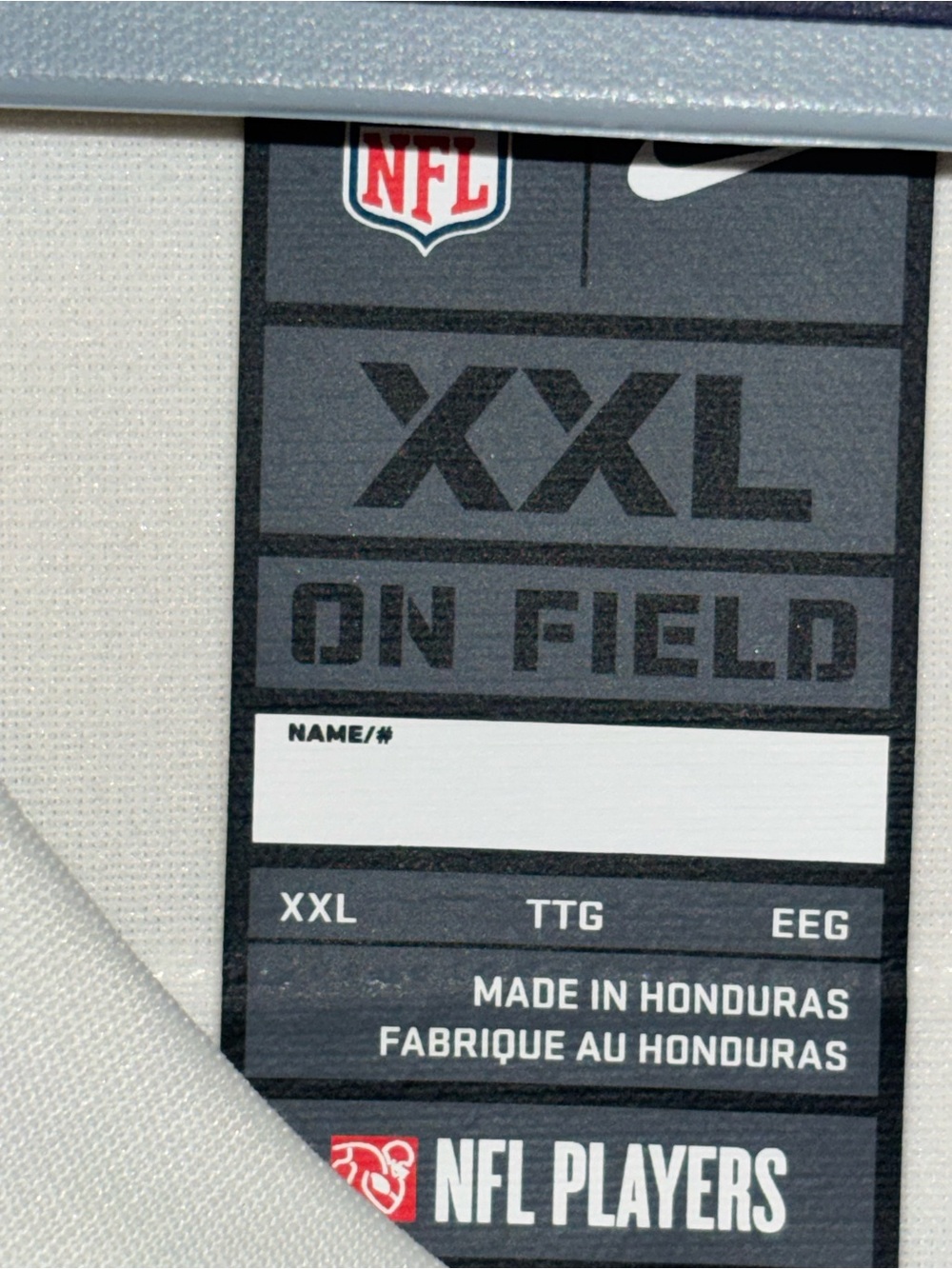 NFL Nike Chicago Bears Men's XXL White Home Jersey Fields #1 On Field Players - Picture 2 of 4